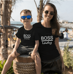 Tee shirt mère fils boss