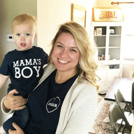 Tee shirt mère fils le garçon de sa maman