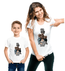 Tee shirt mère fils super maman