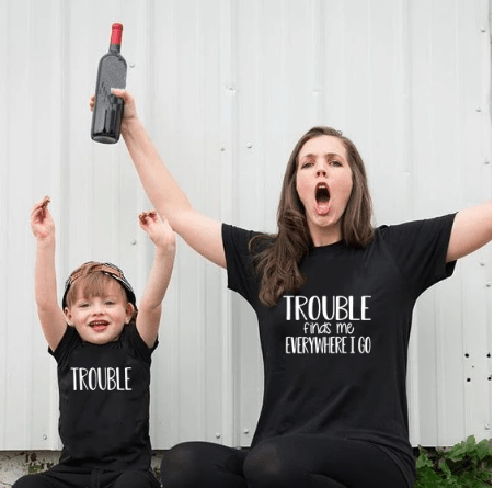Tee shirt mère fils trouble