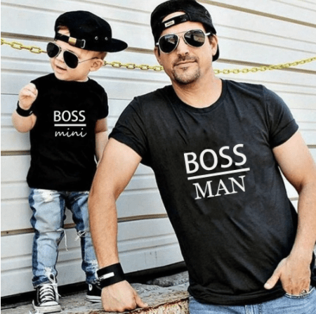 Tee shirt père fils boss