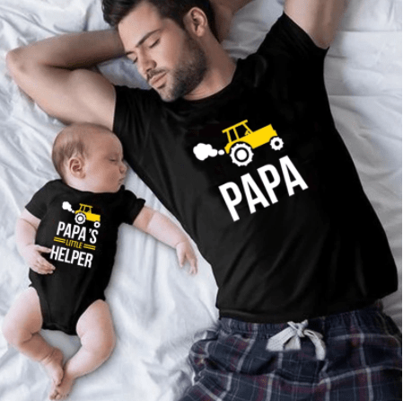 Tee shirt père fils camion