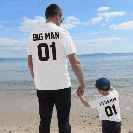 Tee shirt père fils grand homme