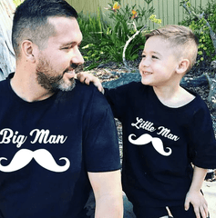 Tee shirt père fils imprimé homme important