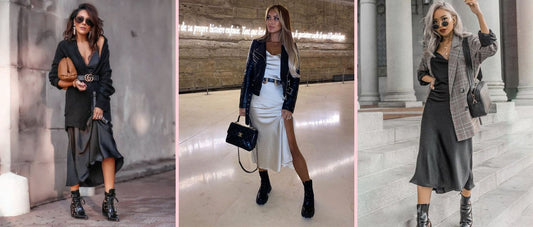Comment porter une robe en satin en hiver ?