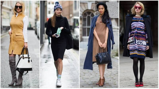Comment porter une robe sans manche en hiver ?