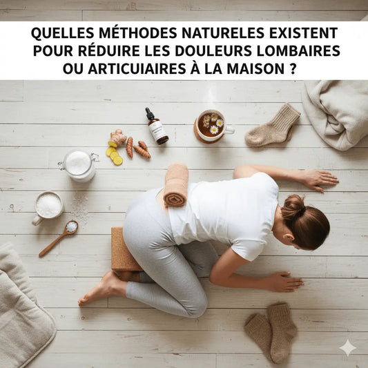 Quelles méthodes naturelles existent pour réduire les douleurs lombaires ou articulaires à la maison ?