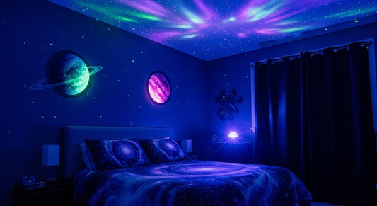 Transformez votre chambre en univers galactique apaisant