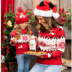 Pull de Noël assorti mère-fille