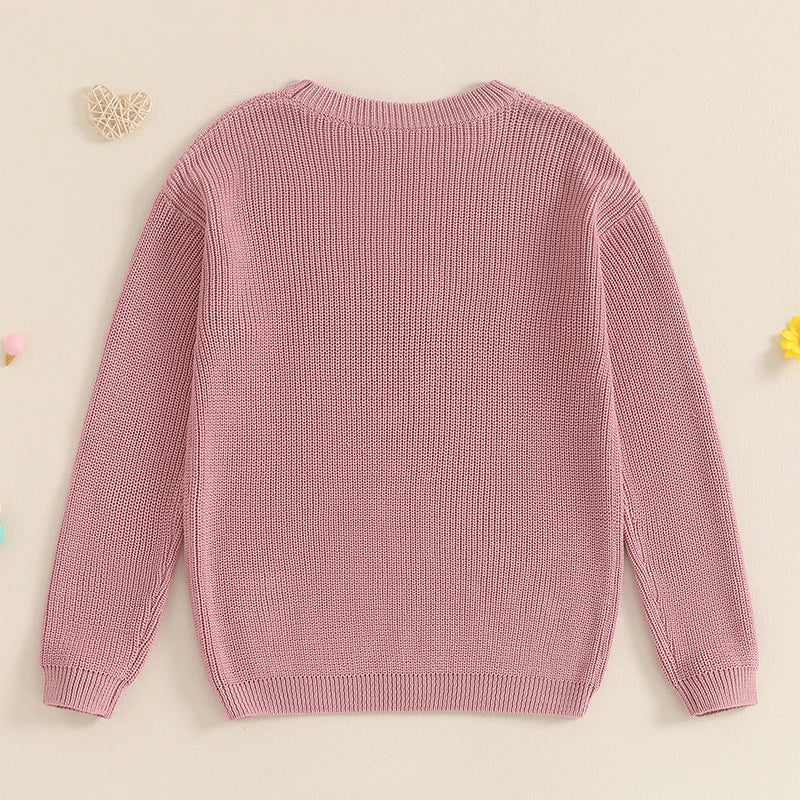 Pull assorti mère-fille en coloris pastel