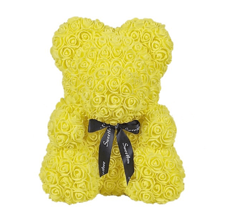 Ours en roses jaune