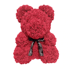Ours en roses rouge