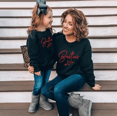 Pull mère fille meilleures amies