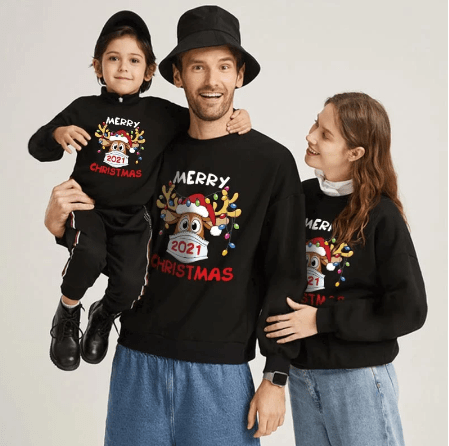 Pull noël famille Rudolphe noël