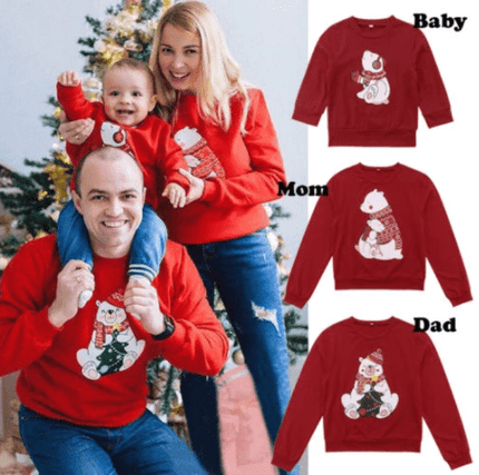 Chandail de noel pour toute la famille clearance