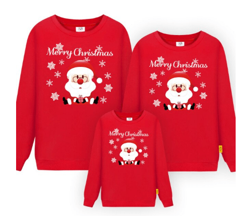 Pull noël famille petit papa noël