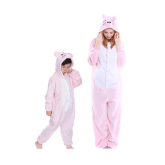 Pyjama mère fille cochon