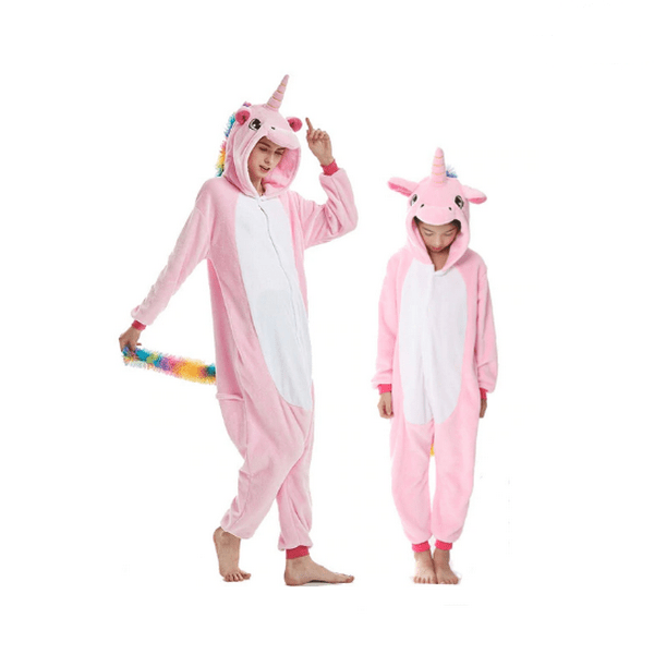 Pyjama mère fille licorne rose