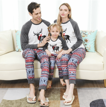 Pyjama noël famille Santa Saurus