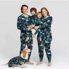 Pyjama noël famille dinosaures assortis