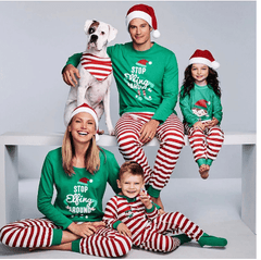 Pyjama noël famille papa noël