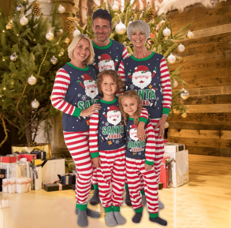 Pyjama noël famille santa claus