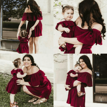 Robe mère fille élégante