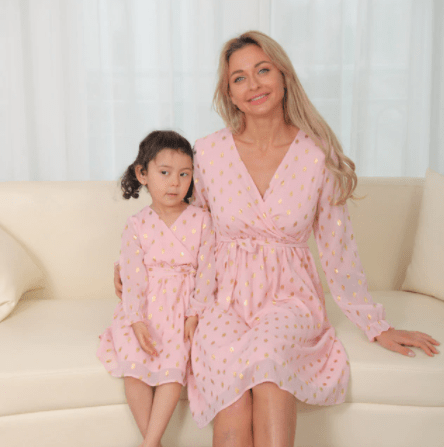 Robe mère fille à paillettes
