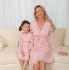 Robe mère fille à paillettes