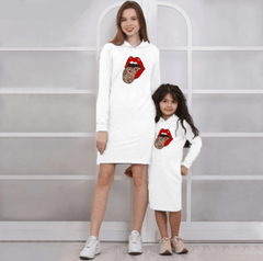 Robe mère fille bouche
