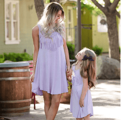 Robe mère fille pour la mer