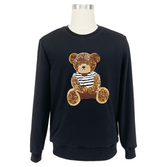Sweat famille ours noir