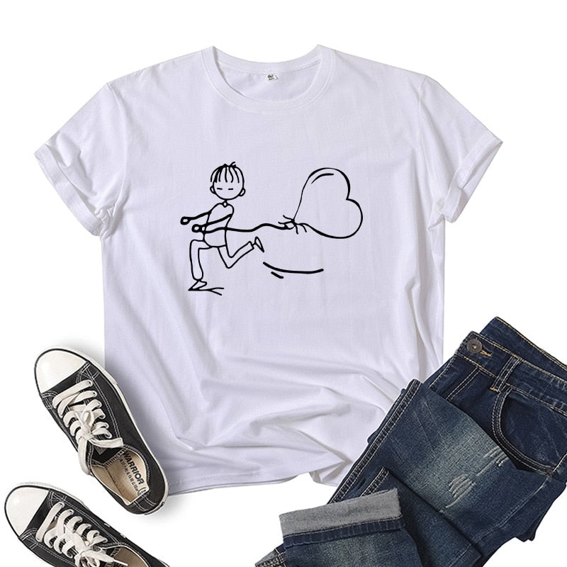 Tee Shirt Couple Dessin Animé