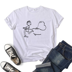 Tee Shirt Couple Dessin Animé