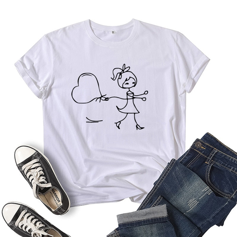 Tee Shirt Couple Dessin Animé