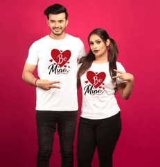 Tee shirt couple assorti Be mine