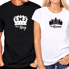 Tee shirt couple roi et reine