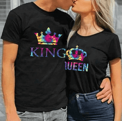Tee shirt couple le roi et la reine du bal
