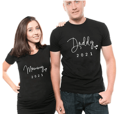 Tee shirt couple parents en 2021
