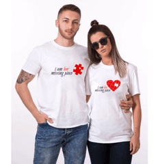 Tee shirt couple pièce manquante