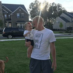 Tee shirt père fille meilleur enfant