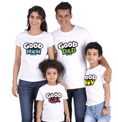 Tee shirt famille assorti famille heureuse