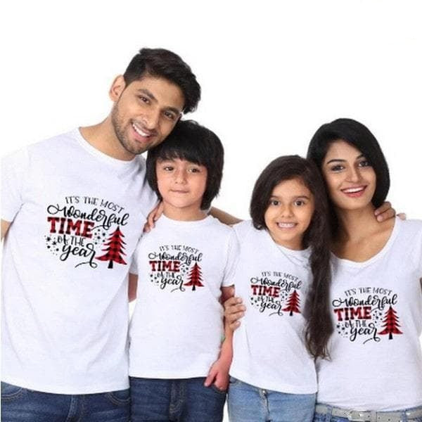 Tee shirt famille assorti le meilleur moment de l'année