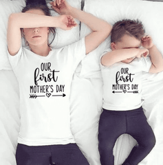 Tee shirt mère fils fête des mères