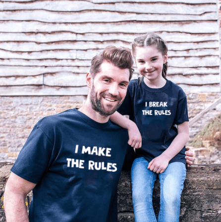 Tee shirt père filles les règles
