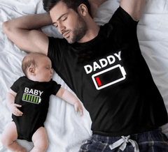 Tee shirt père fils batterie