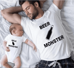 Tee shirt père fils bière