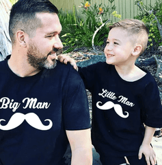 Tee shirt père fils imprimé homme important