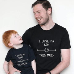 Tee shirt père fils je t'aime