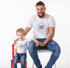 Tee shirt père fils le meilleur papa